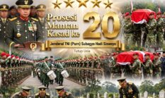Prosesi Pemakaman Mantan KSAD ke 20