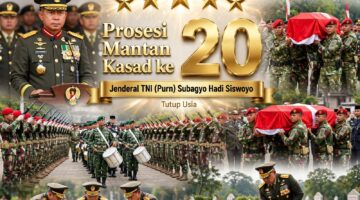 Prosesi Pemakaman Mantan KSAD ke 20
